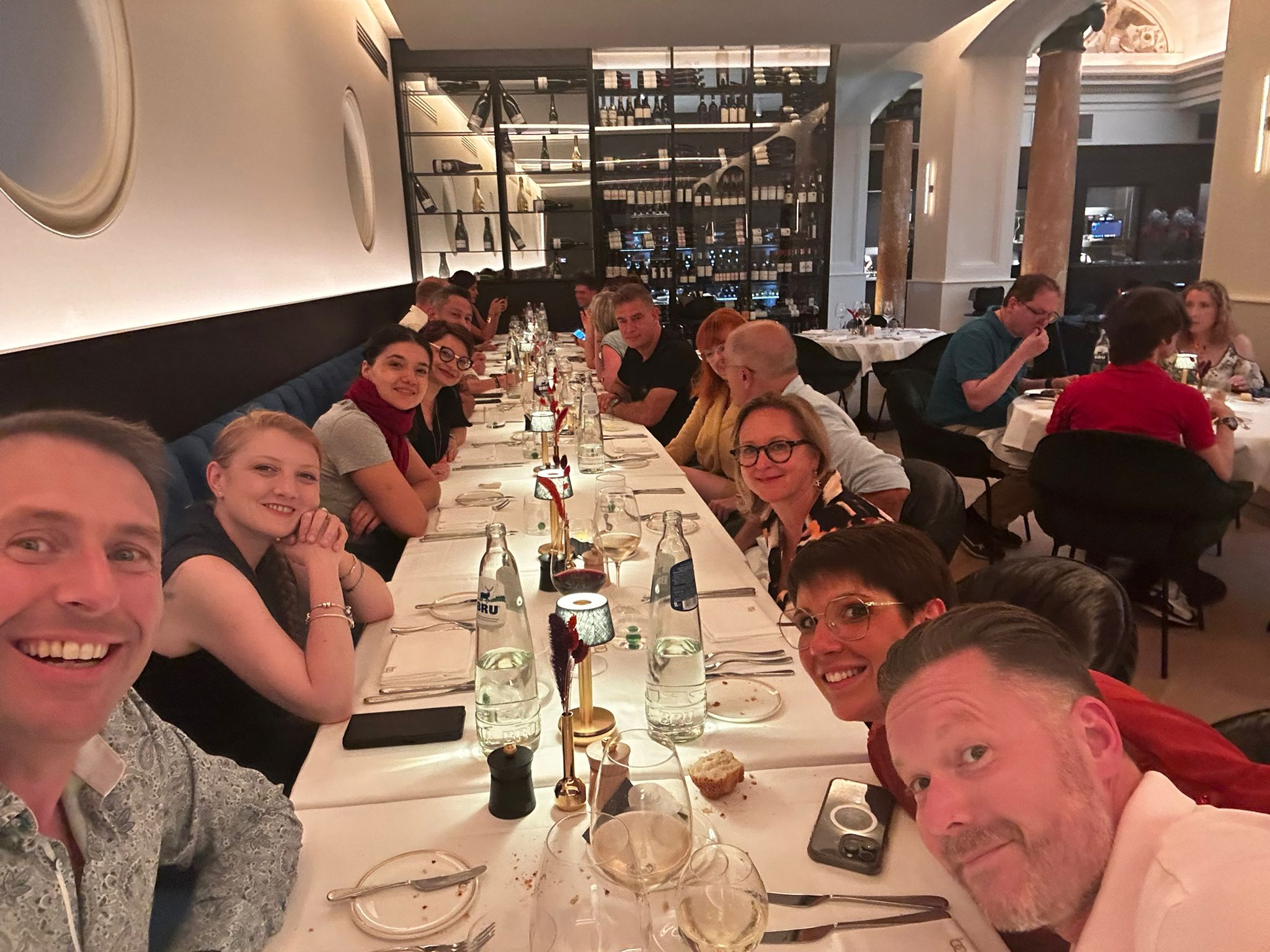 Les ambassadeurs dietplus et leurs coachs fêtent la fin du week-end.